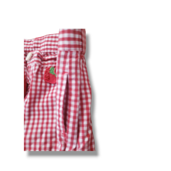 Gymboree Vintage Strawberry Farm Girls 8 Red Gingham Bermuda Shorts - Picture 3 of 5